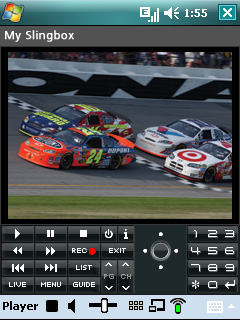 SlingPlayer Windows Mobile Screenshot