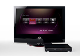 LG BD300 Blu-ray Disc Player main navigation