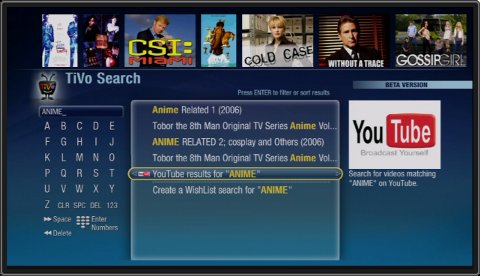 New TiVo Search Interface