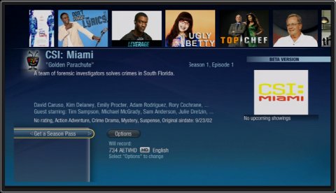 New TiVo Search Interface