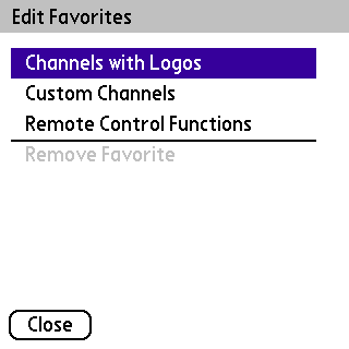 Edit Favorites