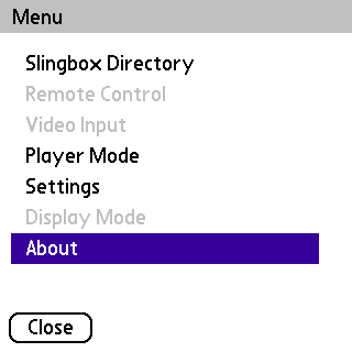 Main Menu
