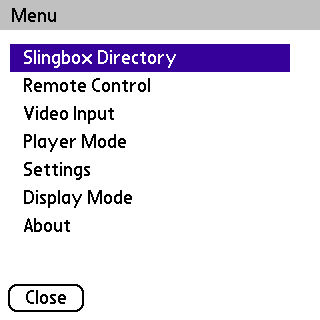 Main Menu