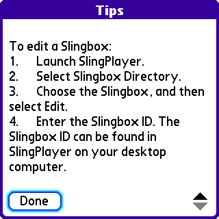 Slingbox Directory Tips