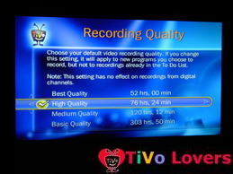 Recording Quality