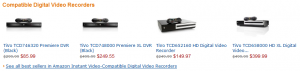 Amazon Instant Video Compatible DVRs