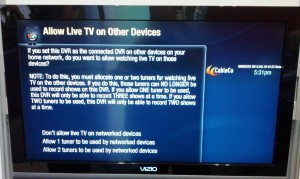 TiVo IP STB Setup Screen